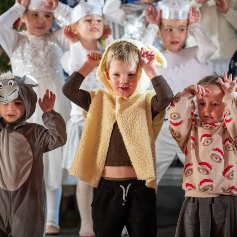 Children in animal outfits