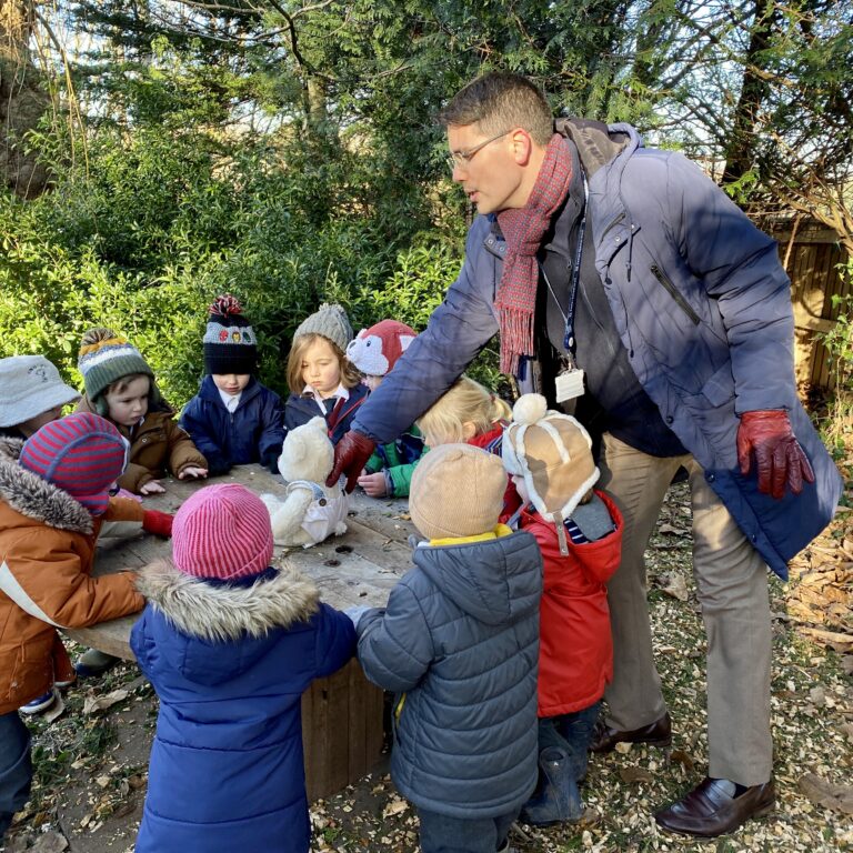 students outdoors