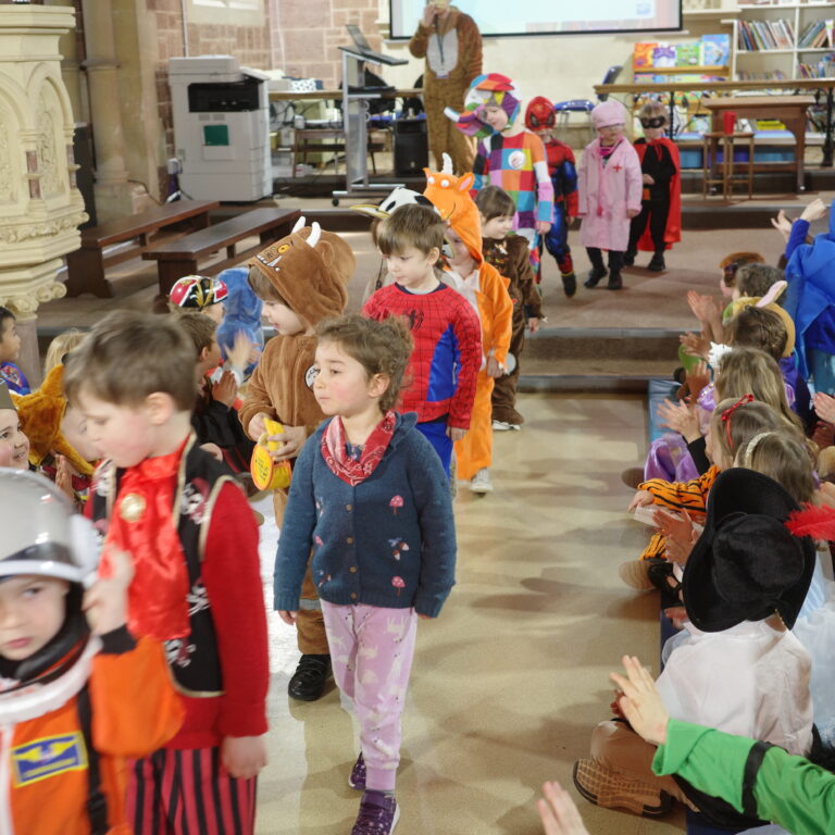 runway of pre prep pupils showing off their costumes