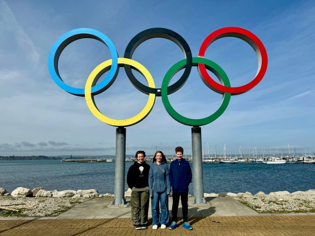 Olympics logo sculpture